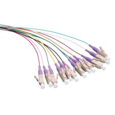 LogiLink Színes Pigtail szett 12 x LC, OM4 50/125 , 2m, lila kábel és adapter