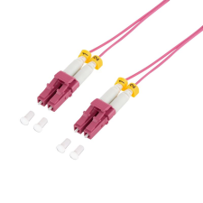 LogiLink szupervékony OM4 szálas patch kábel LC-LC duplex 10 m (FS4LC10) (FS4LC10) kábel és adapter