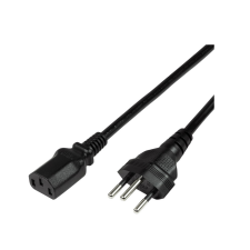 LogiLink Tápkábel, SEV1011 (CH) az IEC C13 szerint, 1,8 m kábel és adapter