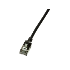 LogiLink U/FTP CAT6a Patch kábel 3m - Fekete kábel és adapter