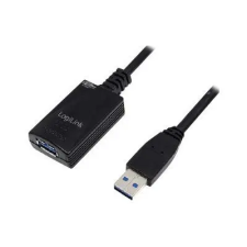 LogiLink UA0127 LOGILINK USB 3.0 hosszabbító kábel, fekete, 5 m kábel és adapter