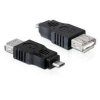 LogiLink USB 2.0 adapter, Micro-USB/M-USB-A/F, fekete, 0,1 m