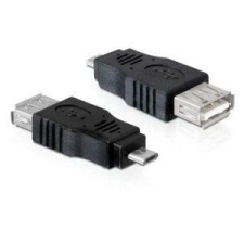 LogiLink USB 2.0 adapter, Micro-USB/M-USB-A/F, fekete, 0,1 m kábel és adapter