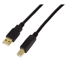 LogiLink USB 2.0 AM/BM aktív ismétlő kábel, 15m kábel és adapter