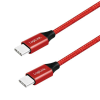 LogiLink USB 2.0 Type-C cable C/M to USB-C/M 1m Red CU0156