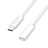 LogiLink USB 2.0 Type-C kábel, C/M-USB-C/F, PD, fehér, 3 m (CU0222) (CU0222)