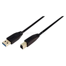 LogiLink USB 3.0 Csatlakozó kábel, 1 méter, fekete (LOGILINK_CU0023) kábel és adapter