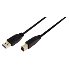 LogiLink USB 3.0 Csatlakozó kábel  A->B 2x male 1.00 méter kábel és adapter