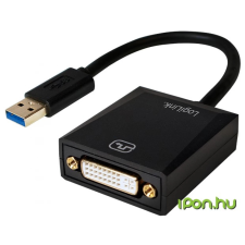 LogiLink USB 3.0 DVI-D Átalakító Fekete 20cm UA0232 kábel és adapter