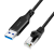 LogiLink USB 3.0 Ethernet kábel, A/M RJ45/M, 1 Gbps, aktív, fekete/szürke, 2 m