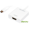 LogiLink USB 3.1 Type C HDMI Átalakító Fehér 14cm UA0236A