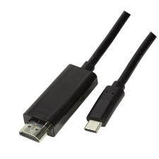 LogiLink USB-C -HDMI kábel 3m fekete (UA0330) (UA0330) kábel és adapter