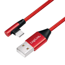 LogiLink USB-C - USB-A kábel 1m piros (CU0146) (CU0146) kábel és adapter