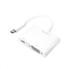 LogiLink USB-C -> VGA és töltő adapter (UA0259) (UA0259) kábel és adapter