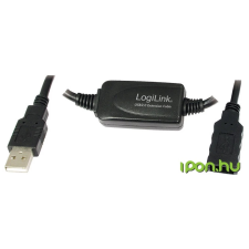 LogiLink USB Hosszabbító Fekete 15m UA0145 kábel és adapter