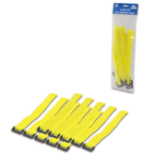 LogiLink vezeték kötegelő tépőzárral 300 * 20 mm (10db) sárga (KAB0015) (KAB0015) asztali számítógép kellék