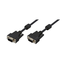  LogiLink VGA kábel, HD15/M - HD15/M, 1080p, 2x ferrit, fekete, 15 m kábel és adapter