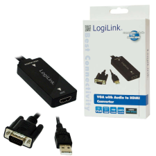 LogiLink VGA USB audióval- HDMI átalakító kábel és adapter