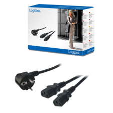  LogiLink Y-tápkábel-C13 apa - IEC13 anya kábel és adapter
