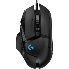 Logitech Egér - G502 HERO Lightsync RGB Vezetékes Gaming, Fekete (910-005471) egér