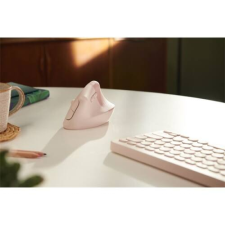Logitech Egér - LIFT Vertical Ergonomic Bluetooth Optikai, Rózsaszín egér