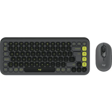 Logitech Pop Icon Wireless Keyboard Combo Graphite US (920-013140) billentyűzet és egér szett