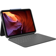 Logitech Rugged Folio Apple iPad 10. generációs Billentyűzetes tok - Grafitszürke (Svájc) (920-011202) tablet tok