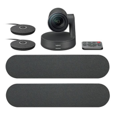 Logitech Webkamera - Rally Plus HD ConferenceCam rendszer (3840x2160 képpont, 90°-os látótér, mikrofon Ultra HD, fekete) webkamera