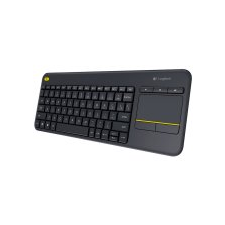 Logitech Wireless Touch Keyboard K400 Plus - INTNL - US International layout - Fekete - Bontott termék billentyűzet