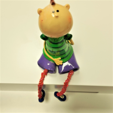  Logólábú, kerámia manó - fiú (kék) kreatív és készségfejlesztő