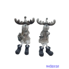  Lógólábú kötött pulcsis szarvas dekorációs kellék