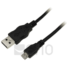 LOGON LogiLink Micro-USB cable 1.8m black polybag kábel és adapter
