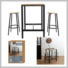  Loka álló étkezőasztal és 2 székkel HD0210 bútor