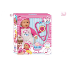 Loko Toys Loko baba világító sztetoszkóppal, 37 cm, LOKO-98142 baba