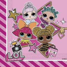  LOL Surprise Glitterati szalvéta 20 db-os 33x33 cm papírárú, csomagoló és tárolóeszköz