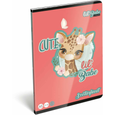 Lollipop Lil Babe tűzött füzet A/5, 40 lap szótár, zsiráf füzet
