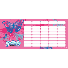  Lollipop - Pillangó/Butterfly órarend (18x8 cm) órarend