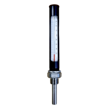 Lombik Ipari kis egyenes fémtokos hőmérő rozsdamentes benyúlóval 0-160°C 63mm mérőműszer