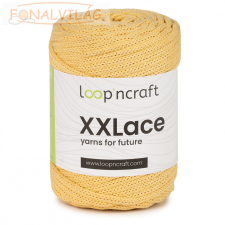 Loop&#039;ncraft XXLace zsinórfonal, 4mm - Halvány sárga rövidáru