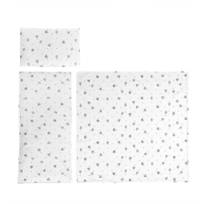  Lorelli 3 részes nyári ágynemű garnitúra babakocsiba - Train Grey babaágynemű, babapléd