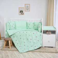Lorelli ágynemű garnitúra Trend kombi ágyhoz - Friends Green babaágynemű, babapléd