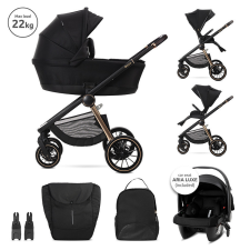 Lorelli Bianca 3az1-ben újszülött babakocsi Lorelli Aria Luxe hordozóval  babakocsi