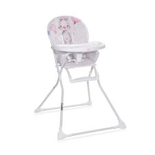Lorelli Cookie fix etetőszék - Noble grey&pink rabbit etetőszék