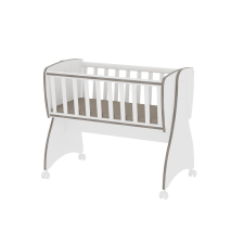 Lorelli First Dreams ringatható bölcső 105x55 - White/Coffee - Fehér/Kávé kiságy, babaágy
