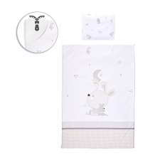 Lorelli Lorelli 5 részes ágynemű garnitúra - Little Rabbits Grey babaágynemű, babapléd