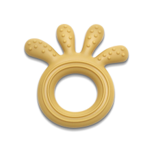  Lorelli Polip természetes szilikon rágóka - Yellow egyéb bébijáték