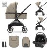 Lorelli Reya multifunkciós babakocsi átfordítható tolókarral - Brown