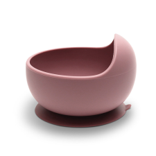 Lorelli Természetes szilikon tál - Deep Pink babaétkészlet