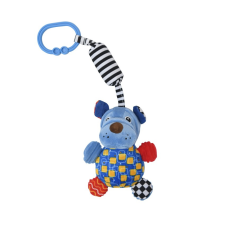 Lorelli Toys Campanula plüss babakocsi játék - kék kutya bébijáték babakocsira