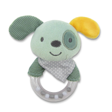 Lorelli Toys Plüss csörgő - Zöld Kutya készségfejlesztő